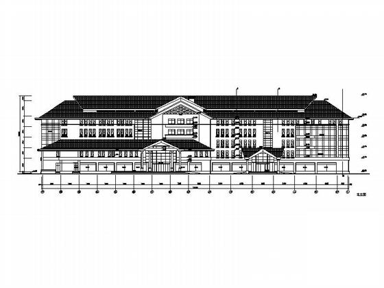 地中海风格5层医疗保健中心建筑施工CAD图纸(平面图) - 1