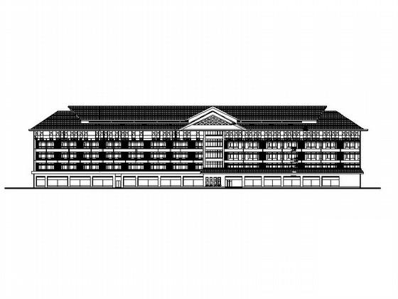 地中海风格5层医疗保健中心建筑施工CAD图纸(平面图) - 3