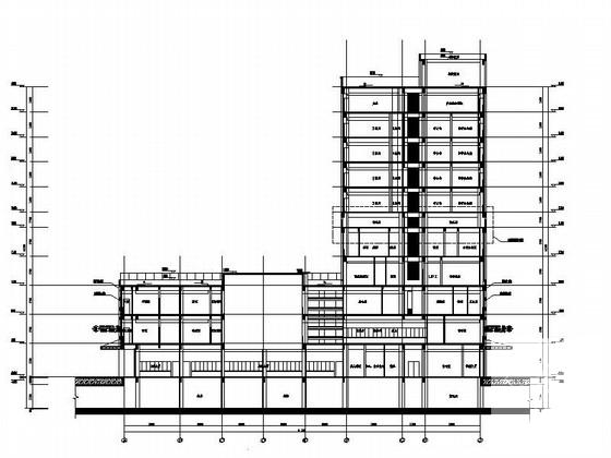 11层现代风格市级甲等医院综合楼建筑设计CAD施工图纸（知名设计院） - 1