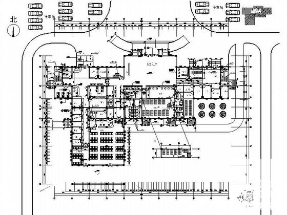 医院9层综合楼建筑施工CAD图纸(框架剪力墙结构) - 2
