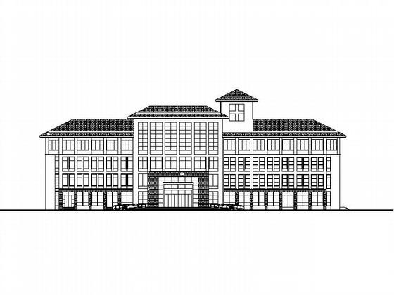 医院9层综合楼建筑施工CAD图纸(框架剪力墙结构) - 3