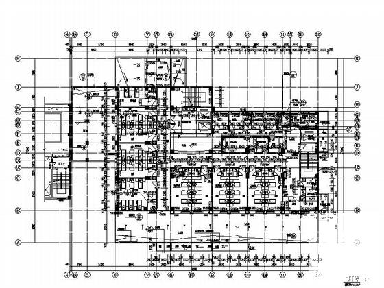 10层现代风格中西医结合医院住院楼建筑施工CAD图纸(平面图) - 2