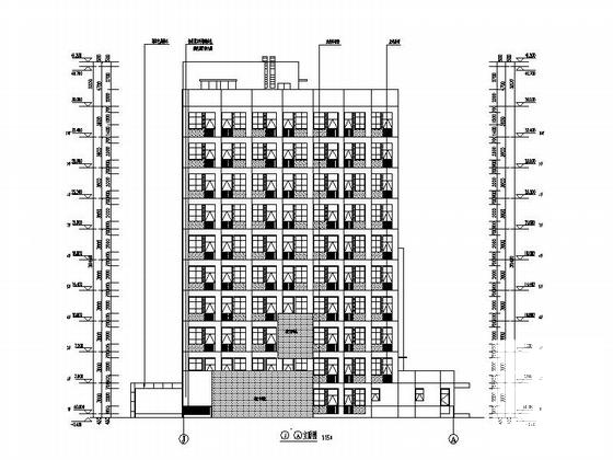 10层现代风格中西医结合医院住院楼建筑施工CAD图纸(平面图) - 5
