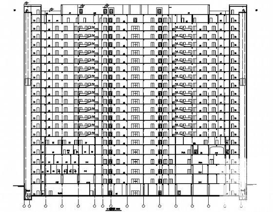 20层中医院综合病房大楼建筑施工CAD图纸 - 1