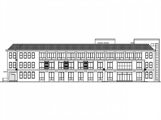 社会福利院3层病房建筑施工CAD图纸 - 3