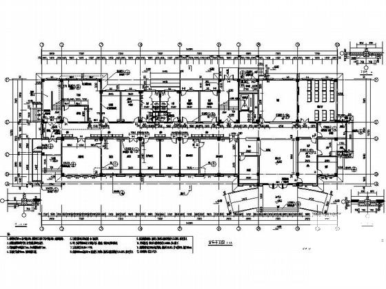 社会福利院3层病房建筑施工CAD图纸 - 5