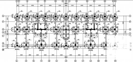 8层底框-抗震墙砌体结构商住楼结构CAD施工图纸(坡屋面) - 3