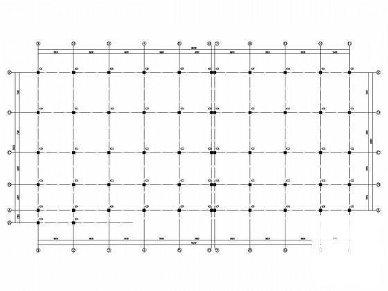 4层框架结构发酵车间结构CAD施工图纸(平面布置图) - 3