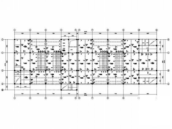 4层（局部5层）框架结构标准车间结构CAD施工图纸(钢筋混凝土) - 2