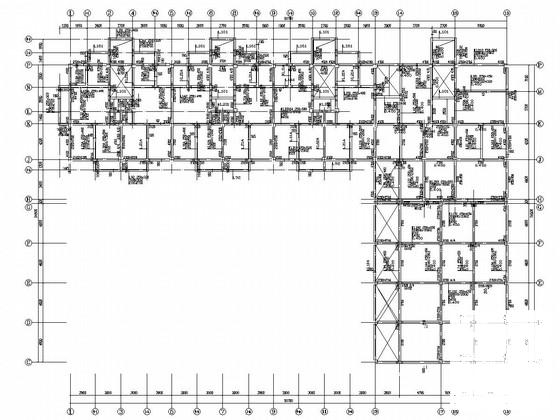 6层框架结构住宅楼结构CAD施工图纸（建筑图纸） - 1