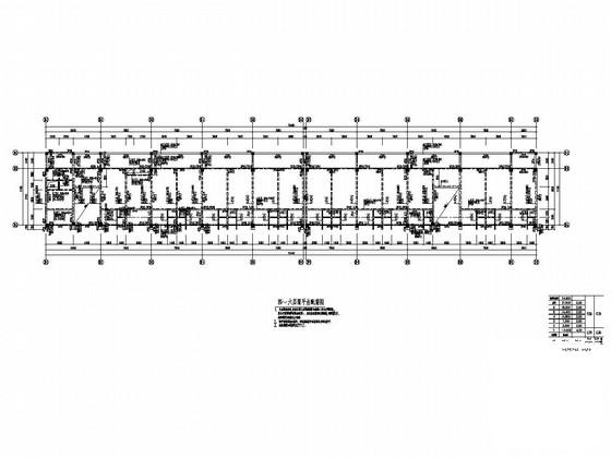6层框架结构学生宿舍结构CAD施工图纸（预应力管桩）(基础设计等级) - 3