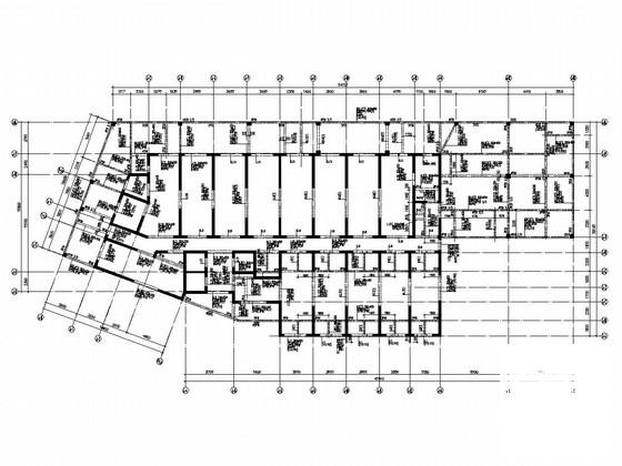 33层剪力墙结构商住楼结构CAD施工图纸(裙房、地下室) - 2