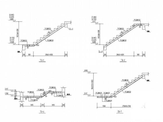 7度抗震11层剪力墙结构住宅楼结构CAD施工图纸(基础采用桩基础) - 2