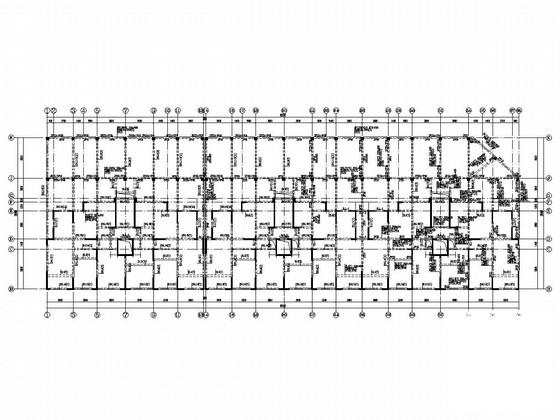 7度抗震11层剪力墙结构住宅楼结构CAD施工图纸(基础采用桩基础) - 3