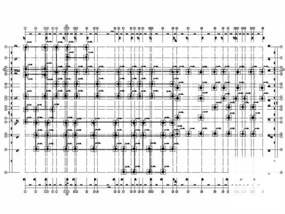 10层框架结构职工安置房结构CAD施工图纸（3栋）(基础采用桩基础) - 1