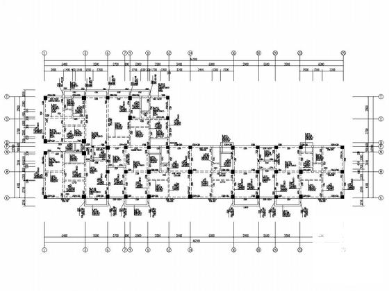 10层框架结构职工安置房结构CAD施工图纸（3栋）(基础采用桩基础) - 5