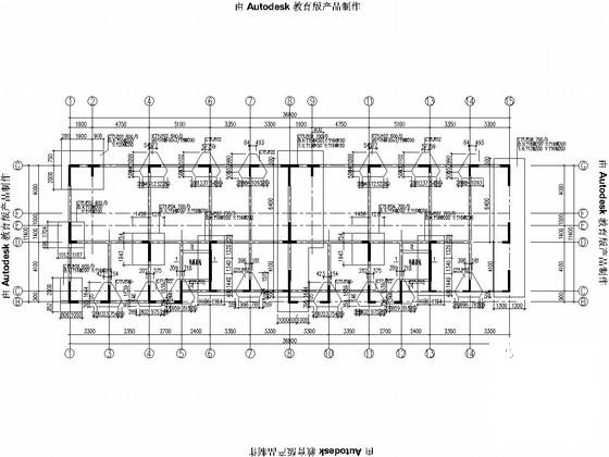 6层剪力墙结构住宅楼结构CAD施工图纸（CFG桩） - 3