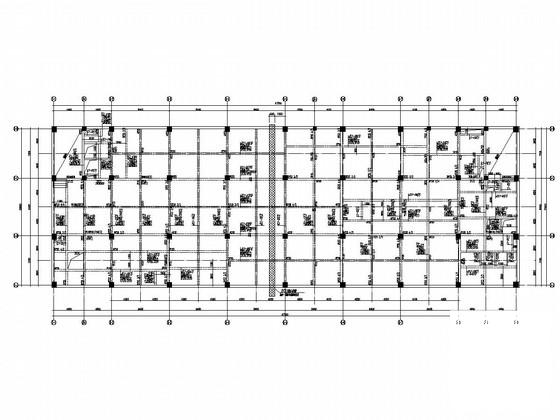 8层框架结构服务中心结构CAD施工图纸（裙房）(楼梯配筋图) - 1