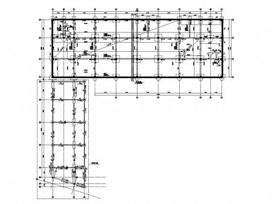 8层框架结构服务中心结构CAD施工图纸（裙房）(楼梯配筋图) - 2