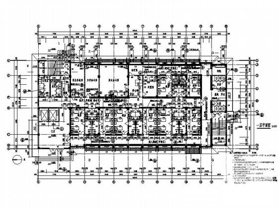 5层现代风格市级附属医院肝病治疗中心建筑施工CAD图纸 - 1