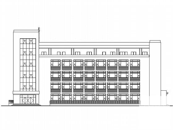5层现代风格市级附属医院肝病治疗中心建筑施工CAD图纸 - 2