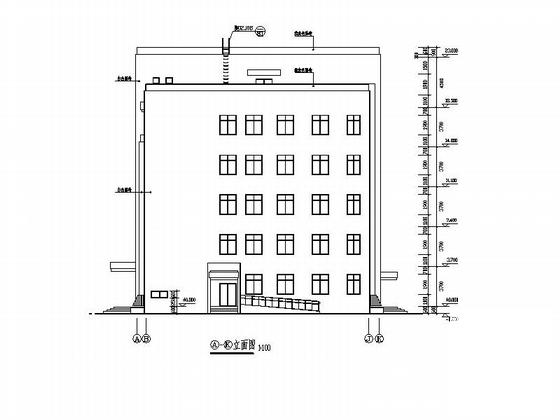 5层现代风格市级附属医院肝病治疗中心建筑施工CAD图纸 - 3