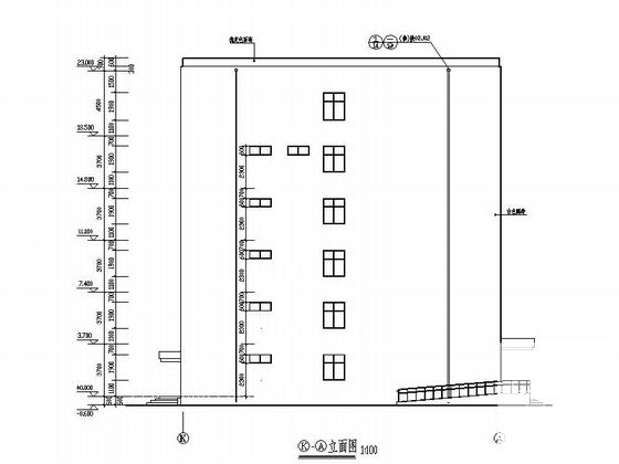 5层现代风格市级附属医院肝病治疗中心建筑施工CAD图纸 - 5