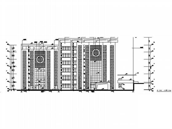5层民族中医院建筑施工CAD图纸（中医特色楼）(门窗大样) - 2