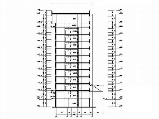 13层现代风格县级人民医院建筑设计CAD施工图纸(消防报警系统) - 1