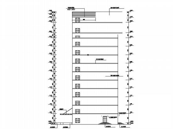 13层现代风格县级人民医院建筑设计CAD施工图纸(消防报警系统) - 4