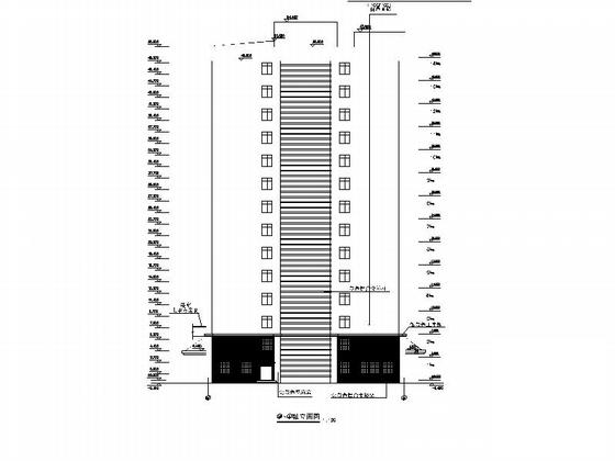 14层现代风格市级中医院建筑设计CAD施工图纸（市级设计院）(加气混凝土砌块墙) - 4