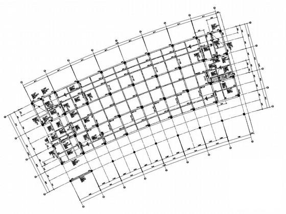8层桩基础框架结构档案馆结构CAD施工图纸（2层裙房） - 1