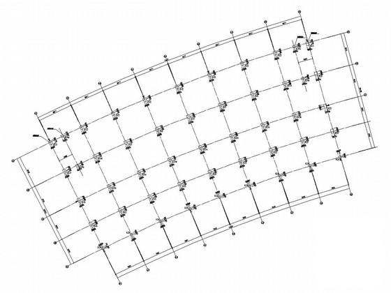 8层桩基础框架结构档案馆结构CAD施工图纸（2层裙房） - 4