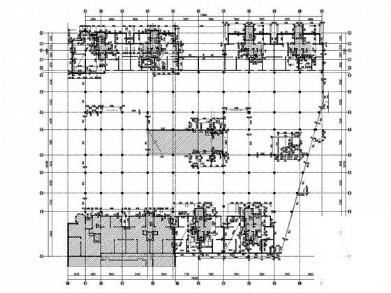 地下2层剪力墙结构地下室结构CAD施工图纸（6度抗震）(现浇钢筋混凝土) - 4