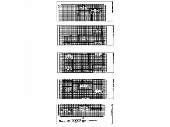 框架结构地下1层车库结构CAD施工图纸 - 1