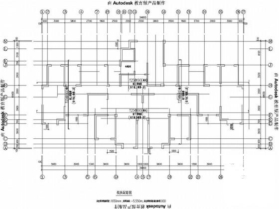 33层剪力墙结构住宅楼结构CAD施工图纸（平板式桩筏基础） - 5