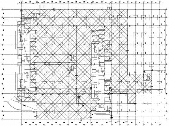 地下1层框架结构汽车库结构CAD施工图纸 - 1