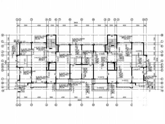 17层剪力墙结构住宅楼结构CAD施工图纸（桩基础） - 3