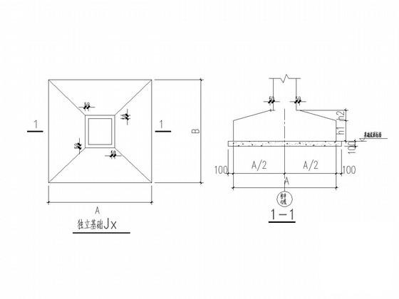 5层框架结构实验楼结构CAD施工图纸（桩基础）(预应力混凝土管桩) - 3