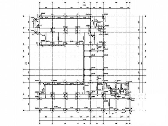 5层框架结构数学系实验楼结构CAD施工图纸(柱下独立基础) - 3