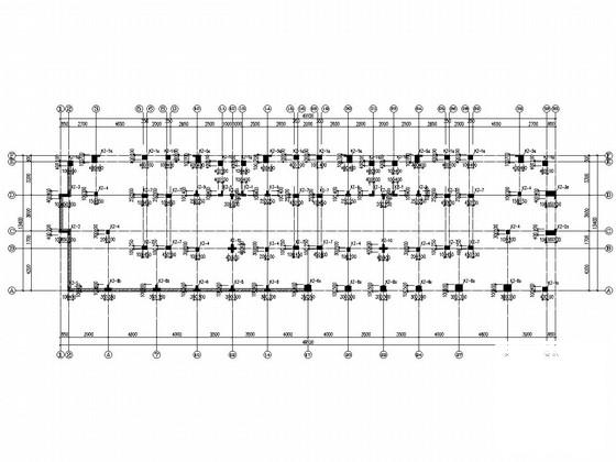 5层框架结构住宅楼结构CAD施工图纸（CFG桩）(柱下独立基础) - 2