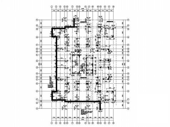 24层剪力墙结构住宅楼结构CAD施工图纸（筏型基础） - 1