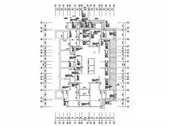 24层剪力墙结构住宅楼结构CAD施工图纸（筏型基础） - 2