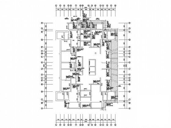 24层剪力墙结构住宅楼结构CAD施工图纸（筏型基础） - 2