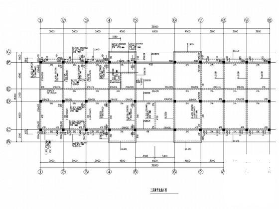 4层框架结构航运管理所综合楼结构CAD施工图纸(基础设计等级) - 4