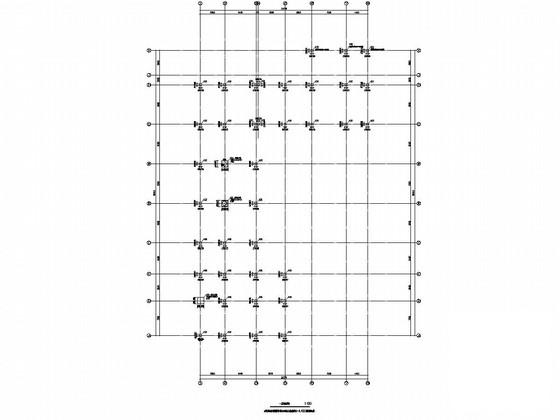 3层框架结构小区商店结构CAD施工图纸（独立基础） - 4