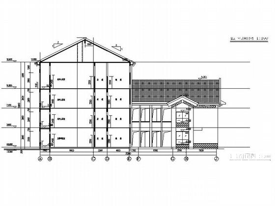 4层福利院建筑施工CAD图纸(卫生间详图) - 4