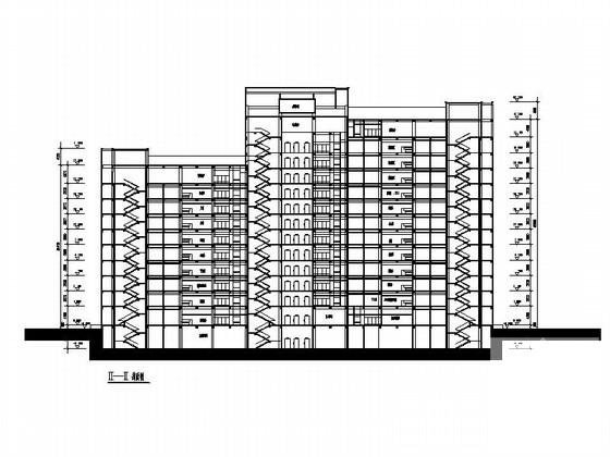 高层坡屋顶市级医院建筑设计方案设计图纸（效果图纸） - 2