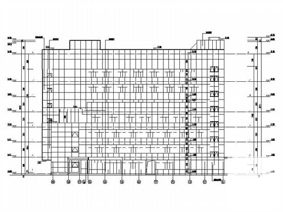 医院7层急诊楼建筑施工CAD图纸(总平面图) - 1