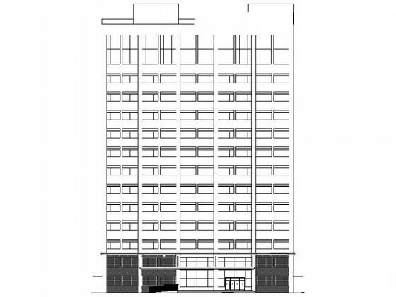 14层中医院门诊综合楼建筑施工CAD图纸(公共卫生间) - 3